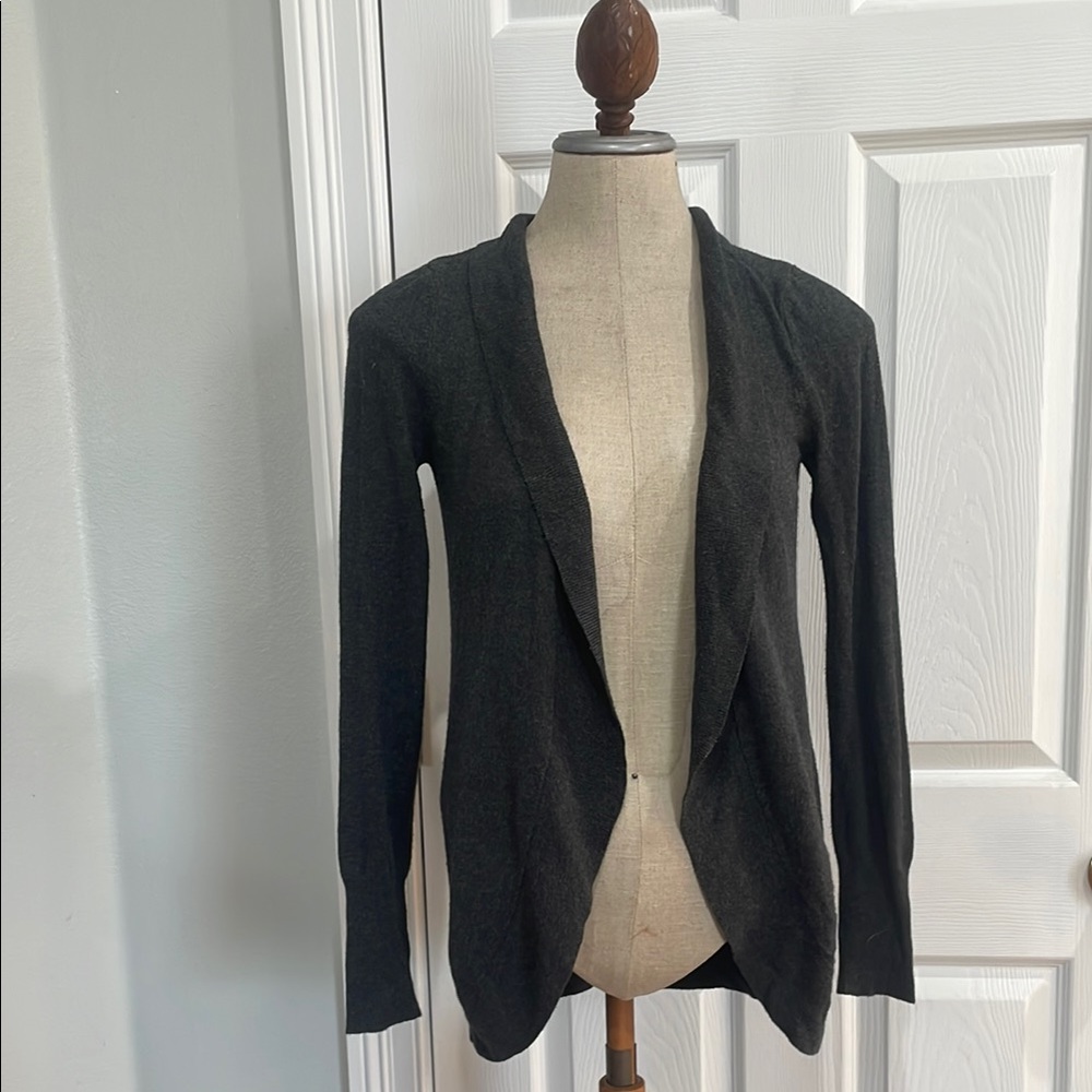 Mossimo Open Front Sweater gray long sleeve light weight casual women’s size S